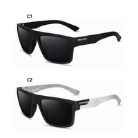 Classique rétro polarisé Vision nocturne lunettes de soleil carré Anti Uv peinture cyclisme sport conduite lunettes de soleil hommes