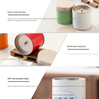 Boîtes à thé matcha personnalisées de 30g, 50g, 100g en métal étamé avec couvercle à vis pour le stockage de boissons et boîte à thé ronde en métal