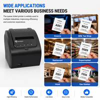 Imprimante de tickets de file d'attente en promotion – Imprimante thermique de reçus 80 mm USB+LAN+RS232 pour ordinateur