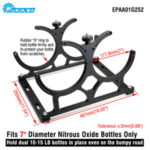 ADDCO - EPMAN Soportes de montaje de botellas de óxido <span class=keywords><strong>nitroso</strong></span> para botellas duales de hasta 7 pulgadas. Diámetro EPAA01G252 - Product Image 2