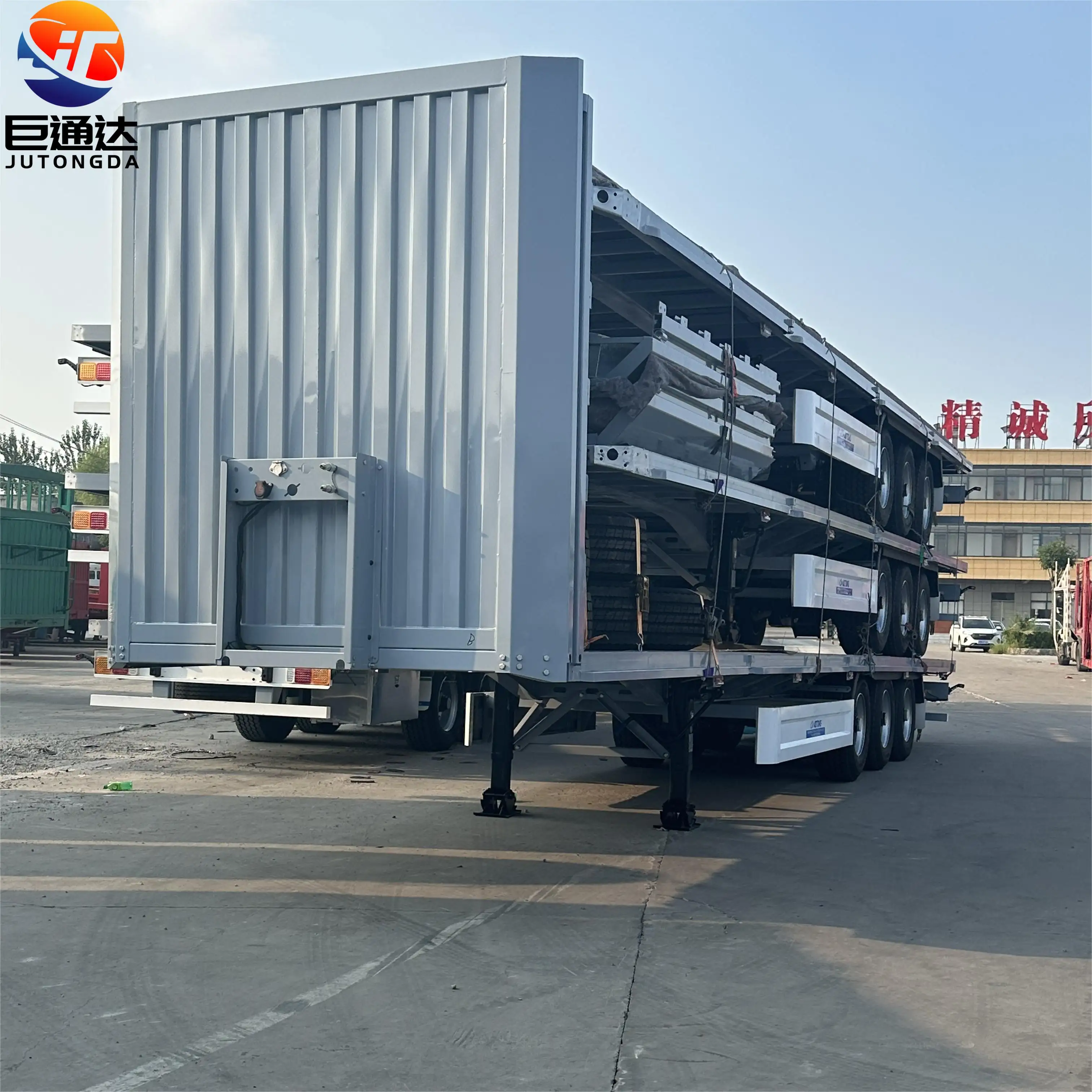 3-axis airbag disc brake side curtain tarpaulin side curtain trailer export tarpaulin side curtain truck made in China