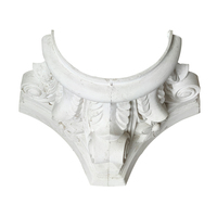 Base de colonnes romaines GRG de haute qualité, décoration extérieure pour la maison, base de pilier romain blanc pour bâtiments de style européen