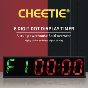 Nouveau Chronomètre Crossfit CHEETIE CP27 Extérieur Géant 6 Pouces Édition Emom Gym Affichage LED Matriciel Super Lumineux - Product Image 5
