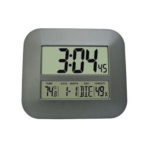 Nhà Máy cung cấp Màn hình lớn <span class=keywords><strong>LCD</strong></span> lịch bảng/tường kỹ thuật số Đồng hồ báo thức với nhiệt kế & ẩm kế - Product Image 4