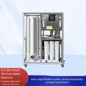 Système d'osmose inverse 250L/H 500L/H avec membrane et filtre à charbon pour la purification de l'eau agricole et potable, machine de purification 0.25T-100T L - Product Image 1