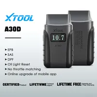 XTOOL Anyscan A30D OBD2 Herramienta de diagnóstico de Sistema completo SAS/DPF/EPB Lector de código de reinicio Prueba activa 8 idiomas Actualización gratuita de por vida