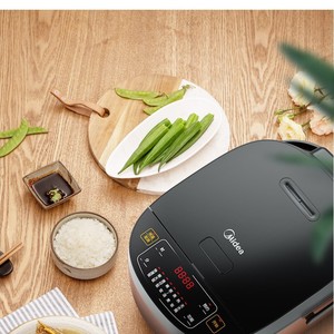 Olla Arrocera Midea de 5L, Inteligente, Multifuncional, Eléctrica, con Forma de Tambor, Carcasa de Aleación Negra, con Función de Reserva, para Uso Doméstico - Product Image 3