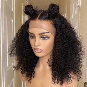 Vierge indienne brute <span class=keywords><strong>Afro</strong></span> Kinky Curly Short Bob Perruques Cheveux Humains Lace Front Perruque Transparent Full Hd Lace Frontal Perruque Pour Les Femmes Noires - Product Image 5