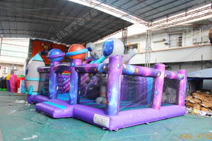 Castillo Inflable con Tobogán <span class=keywords><strong>de</strong></span> Astronauta, Temática Espacial, <span class=keywords><strong>para</strong></span> Niños, Alquiler <span class=keywords><strong>para</strong></span> <span class=keywords><strong>Fiestas</strong></span>, PVC <span class=keywords><strong>para</strong></span> Exteriores, Personalizable - Product Image 2