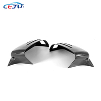 Capuchons de rétroviseur de voiture en ABS noir brillant pour Mercedes Benz W176 W204 C63 W212 C207 W221 CLA CLS W463
