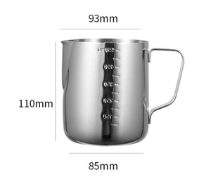 <span class=keywords><strong>Barattolo</strong></span> di latte in acciaio inossidabile misurino graduato tazza di schiuma di latte tazza di latte forniture per caffè - Product Image 2