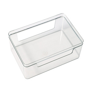 Acrylic Transparent Organizer Box With Lid Stackable Rectangle Office <b>Desk</b> Storage Container For Stationery And <b>Small</b> Items - Product Image 5