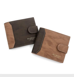 Cartera de hombre con cierre, tarjetero, monedero corto de piel sintética para hombre, billetera para tarjetas de crédito - Product Image 2