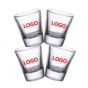 Vasos de Chupito Transparentes, Irrompibles, Duraderos y Portátiles, con Logotipo Personalizado, de Cristal sin Plomo, Capacidad de 30-50 ml, en Oferta - Product Image 1