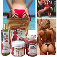 Ensemble OEM de qualité Grosses fesses Crème à l'huile pour l'élargissement des hanches avec maca noire Ensemble de crème d'amélioration pour le lifting des fesses