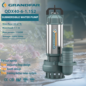 Grandfar QDX 1100W 1.5HP Hybrid Ac Clean Water Stainless Steel <b>Submersible</b> <b>Pump</b> QDX40-6-1.1S2 High Delivers Powerful Wa - Product Image 1