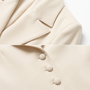 <span class=keywords><strong>Robe</strong></span> Blazer Fourreau Exécutive Ivoire pour Femme, Longueur Genou, Élégante, Formelle, Professionnelle, pour le Bureau, Automne, de Fabricant Vérifié - Product Image 2