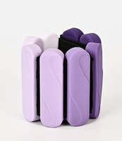 Sangles de cheville et de poignet en silicone lestées, réglables, écologiques et durables, avec noyau en fer de 2 lb (paire), équipement de fitness unisexe pour le yoga