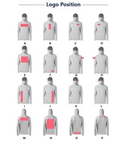 Op maat gemaakte heren vissershoodie UPF 50 sneldrogend ademend zonwerend shirt met print Buitenkleding OEM ODM