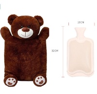 Coussin chauffant personnalisé en coton PP, jouet en peluche tricoté Stitch, bouteille d'eau chaude amovible avec housse, 0-24 mois