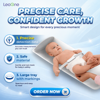 Pèse-personne numérique intelligent pour bébé en ABS, portable, avec écran LCD rétroéclairé bleu, Wi-Fi intégré, capacité 20 kg/30 kg