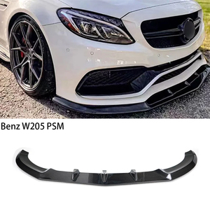Pour Classe C W205 4 portes, lèvre avant en fibre de carbone 2015-2021 - Product Image 1