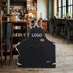 Tùy chỉnh màu sắc một cà phê eo bông Tạp dề cá nhân logo nhà bếp công cụ làm sạch cho nhà hàng cắt tóc cửa hàng nhà bếp - Product Image 2