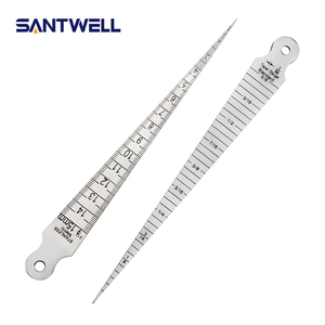 Factory Direct OEM/ODM SANTWELL Brand Taper Gauge 1-15mm Stainless Steel Wedge Ruler for Industrial <b>Gap</b> Inner Diameter Measuring - Product Image 2