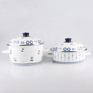 Casserole peu profonde coréenne <span class=keywords><strong>en</strong></span> émail avec poignée et couvercle <span class=keywords><strong>en</strong></span> verre 16/<span class=keywords><strong>18</strong></span>/20/22/24/26cm Ollas De Peltre Pewter - Product Image 1