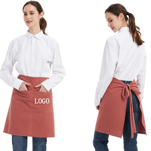 Delantal de Medio Cuerpo de Lino y Algodón Premium con Logotipo Personalizado, Ajustable y Cómodo para Mujeres y Hombres, para Cocina, Cafetería, Jardinería y Trabajo - Product Image 3