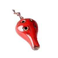 Vente en gros Cadeau musical Mignon Coloré Tortue Forme Mini 6 Trous C Tons Ocarina Flûte