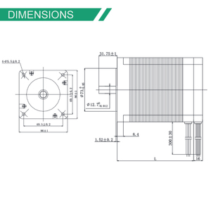 มอเตอร์ Bibo Fulling ขนาด 86 มม. แรงบิด 2.1 นิวตันเมตร NEMA34 48V 660W มอเตอร์ BLDC สำหรับเครื่องดูดฝุ่น อะไหล่มอเตอร์ไฟฟ้าแบบไร้แปรงถ่าน - Product Image 2