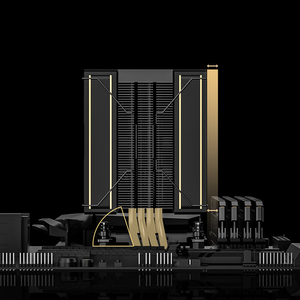ID-COOLINGFROZN givre A410 noir or édition CPU tour refroidie par Air radiateur RGB LED ventilateur dissipateur thermique pour processeurs d'ordinateur PC - Product Image 3