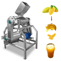 Elektrische industriële aardbeien-, avocado- en mangopulp-machine voor het maken van fruitpulp en sap, fruitverwerking, mangopuree-extractor