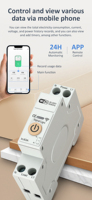 Interrupteur intelligent WiFi 40A 230V avec cordon de tirage, domotique, commande vocale, minuterie marche/arrêt