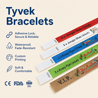 Bracelet de billetterie, Bracelet Tyvek, Bracelet en papier, Bracelets personnalisables