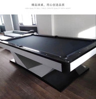 Mesa de Billar Baichen BC-11 de Madera Maciza de la Mejor Calidad, 9 pies, con Bolsillos de Cuero Genuino, Taco Incluido, Garantía de 3-5 Años, Logotipo Personalizado