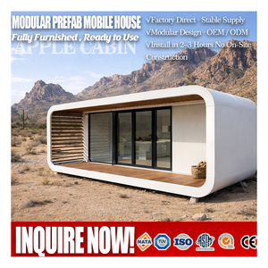 <span class=keywords><strong>Casa</strong></span> Contenedor de Lujo Fabricada, Expandible y Confortable, Tipo Cabaña Cápsula Espacial, 2 Dormitorios con Cocina - Product Image 1