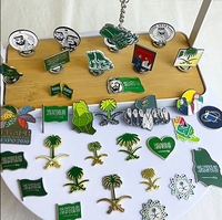 Pin Insignia Adhesivo con Logo Personalizado 3M Dorado para Móvil Baréin Omán EAU Catar Arabia Saudita Kuwait Sticker Metálico para Funda de Teléfono