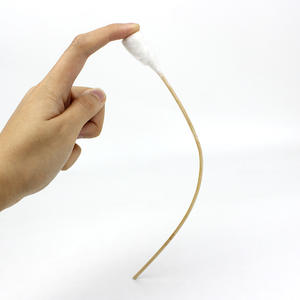 Hisopos de Algodón Ginecológicos Médicos de 25 cm con Cabeza Grande y Varilla Larga para Aplicación de Medicamentos, Esterilizados y Empaquetados Individualmente - Product Image 1