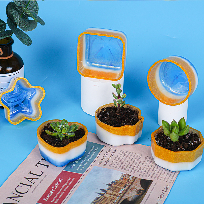 Succulent Plant Pot Silicone Molds - Durable and Versatile