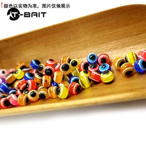 100 pièces/sac haute qualité leurre oeil de poisson perle haricot 6mm8mm Texas groupe de pêche balle cuivre plomb bionique perle lumière eau de mer - Product Image 5