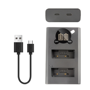 Chargeur double avec écran LCD intelligent pour appareils photo <span class=keywords><strong>Olympus</strong></span>/System PEN E-PL2 E-PL5 E-PM2 1s OM-D E-<span class=keywords><strong>M10</strong></span> E-<span class=keywords><strong>M10</strong></span> Mark II - Product Image 1