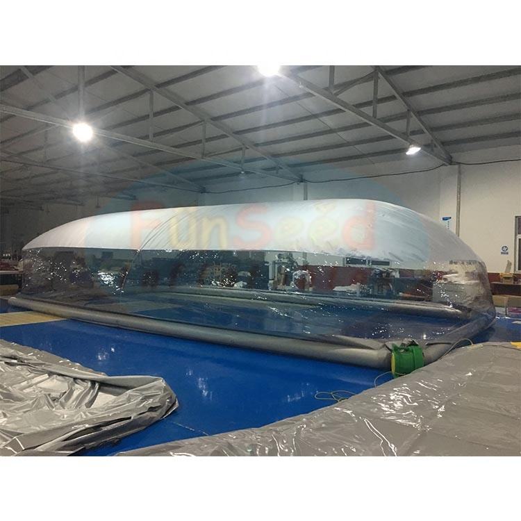 High Quality Transparent PVC Inflatable Swimming Pool Cover Air-tight ...