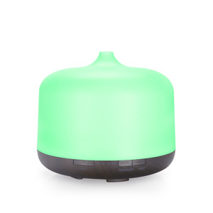 Diffuseur d'arômes 500 ml, humidificateur ultrasonique avec lumière LED, base en grain de bois, télécommande, diffuseur d'huiles essentielles pour la maison - Product Image 3