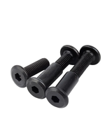 Vis et écrous de connexion pour meubles M3 M4 M5 M6 M8 M10, en acier, à tête cylindrique plate, avec écrou à douille, vis de fixation