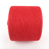 Red Regenerated Spun Yarn Knitting Regenerated Cotton Yarn Polyester Cotton Blended Socks Use Melange Yarn