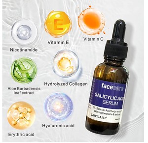 Vente flash - Sérum réparateur pour le <span class=keywords><strong>visage</strong></span> à l'acide salicylique organique naturel à 2% et aux céramides - 30 ml - Product Image 6