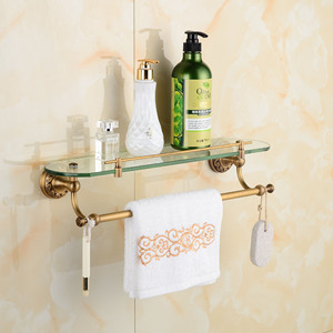 Ensemble de robinetterie de salle de bain Saint Ruijia en bronze antique, installation par perçage en cuivre, accessoires de salle de bain de style européen - Product Image 4