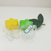 Factory Direct Sale Neues Design Blumen form Kunststoff runde Tee licht Lampe Tasse Auf Lager